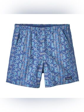 Patagonia Baggies Shorts Blue Orange Geometric Outdoor Hiking size small